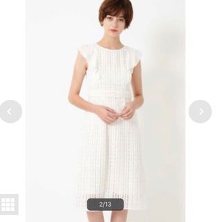 ジルスチュアート(JILLSTUART)のJill Stuart アラムレースラッフルワンピース(ひざ丈ワンピース)