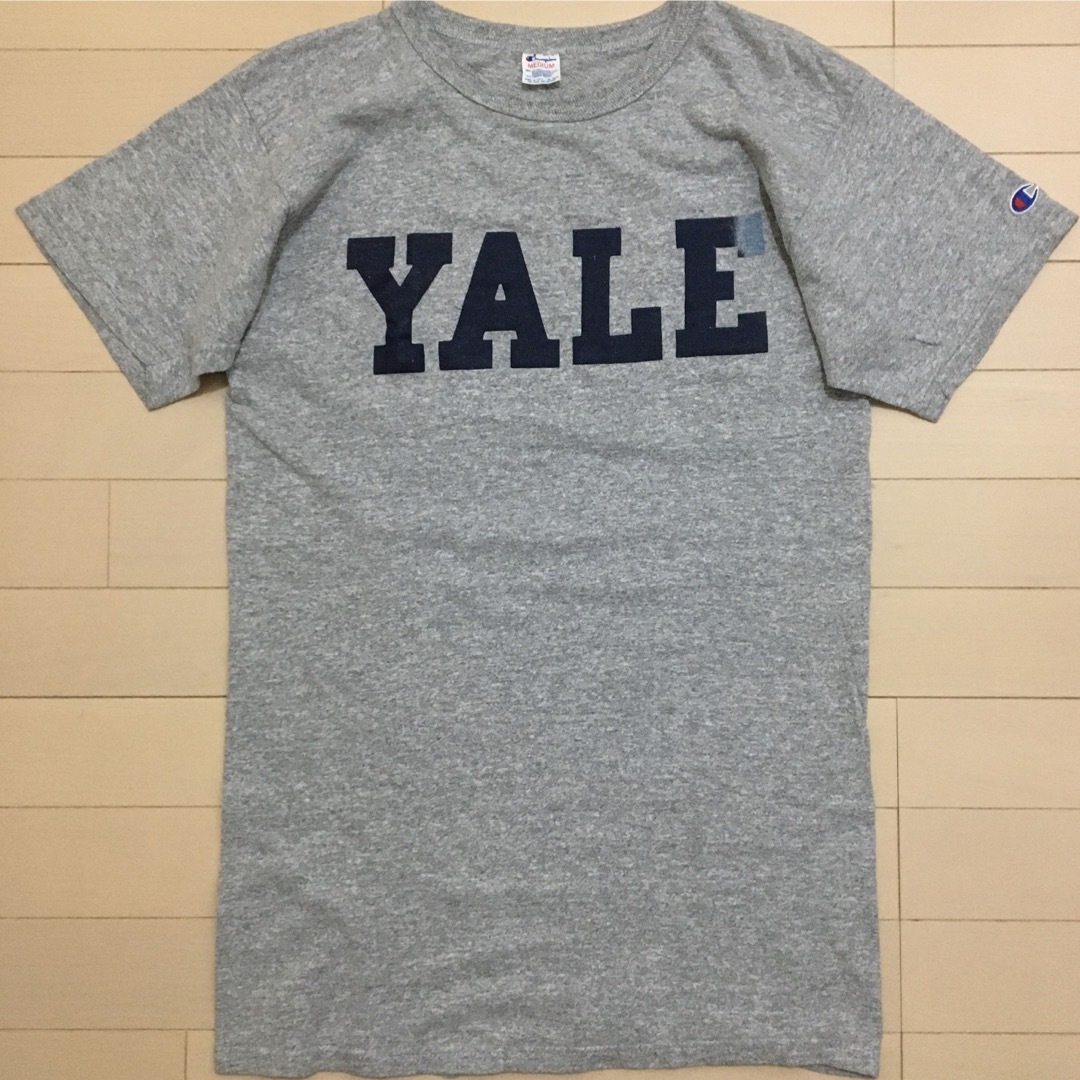 80年代 YALE トリコタグ M チャンピオン 仕上っ Tシャツ USA製 80年代 YALE トリコタグ M チャンピオン 仕上っ Tシャツ USA製