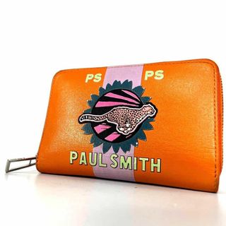 PS Paul Smith ラウンドファスナー 折り財布 ロゴ チータープリント(財布)