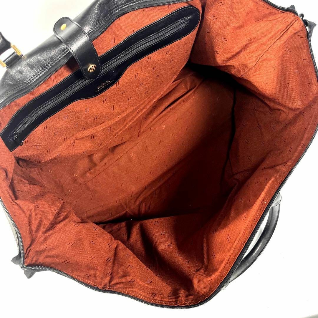 ゴールドファイル 折り畳んでペッタンコになる❗️ フルレザーボストン
