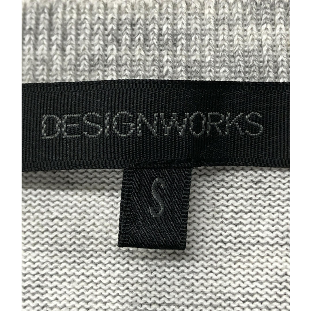 DESIGNWORKS(デザインワークス)の美品 デザインワークス リバースウィーブ 長袖ニット メンズ S メンズのトップス(ニット/セーター)の商品写真