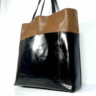 ジャンニキャリーニ(GIANNI CHIARINI)の美品✨ ジャンニキアリーニ トートバッグ ショルダー バイカラー 通勤 通学(トートバッグ)