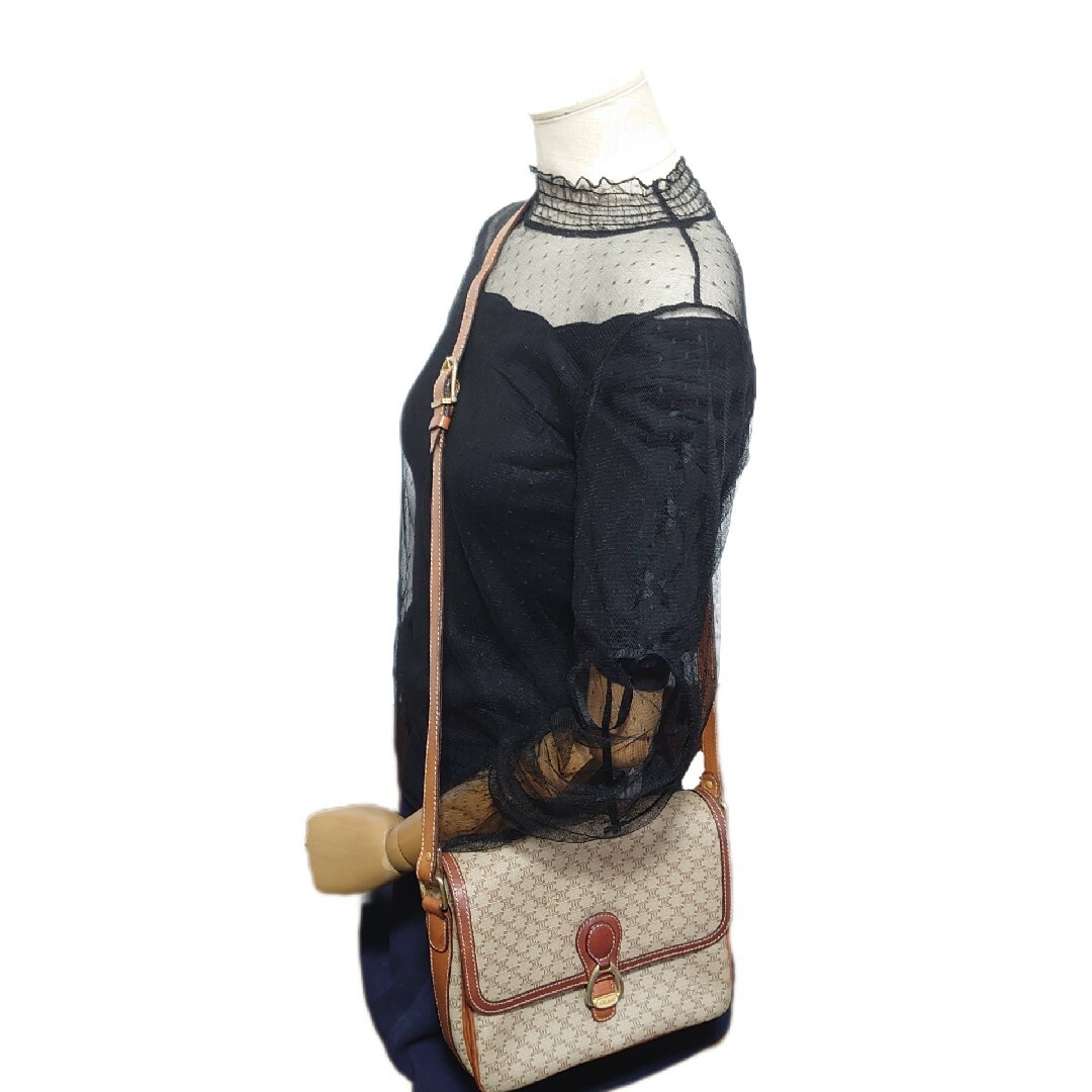 celine - 美品 CELINE マカダム柄 ショルダーバッグ ポーチの通販 by