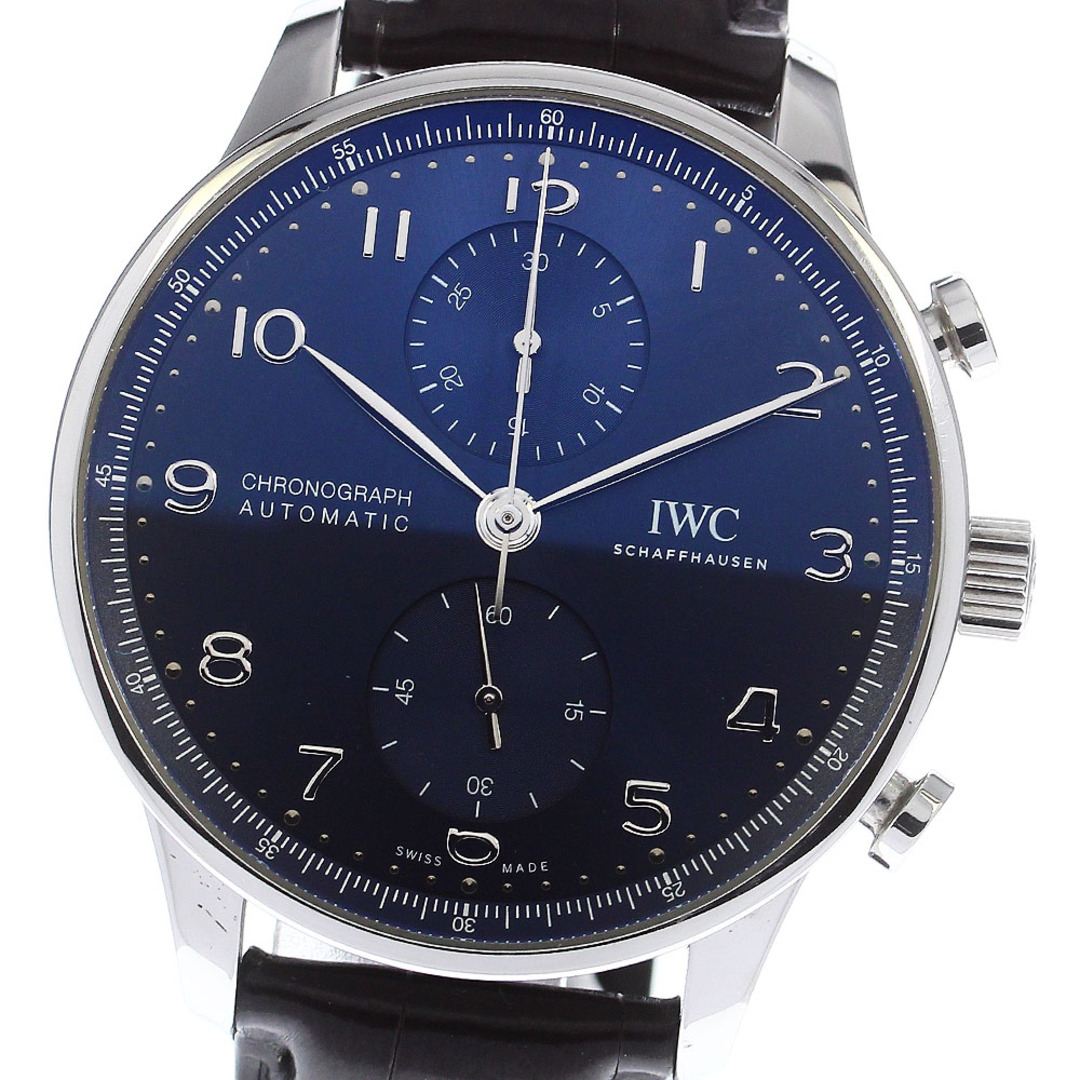 IWC(インターナショナルウォッチカンパニー)のIWC SCHAFFHAUSEN IW371606 ポルトギーゼ クロノグラフ 自動巻き メンズ _758447 メンズの時計(腕時計(アナログ))の商品写真