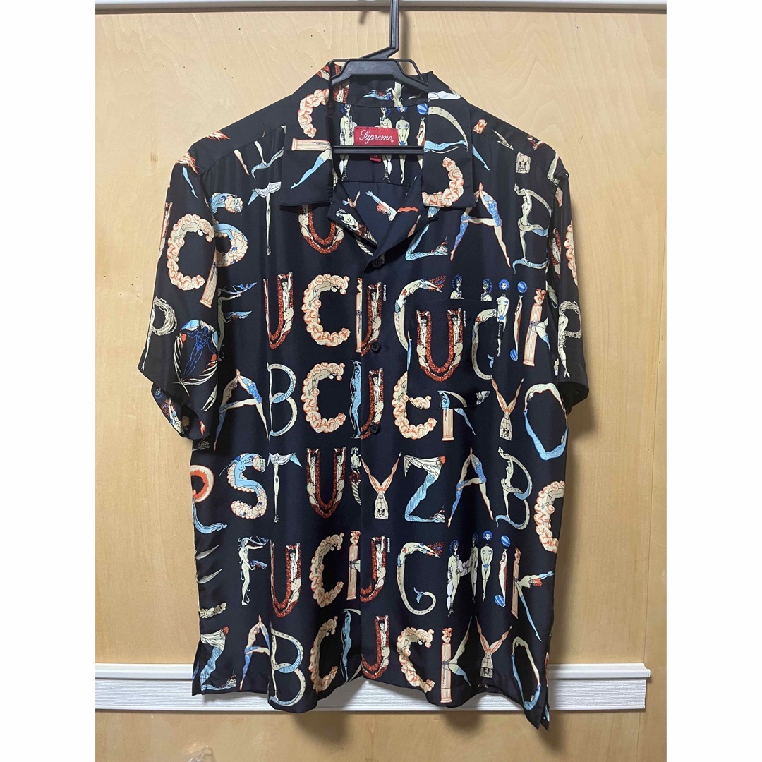 最安！即購入可Supreme alphabet silk shirt L