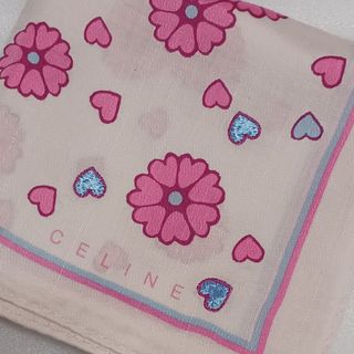 セリーヌ(celine)の値下げ📌【中古】セリーヌ☆大判ハンカチ🌼💙(ハンカチ)