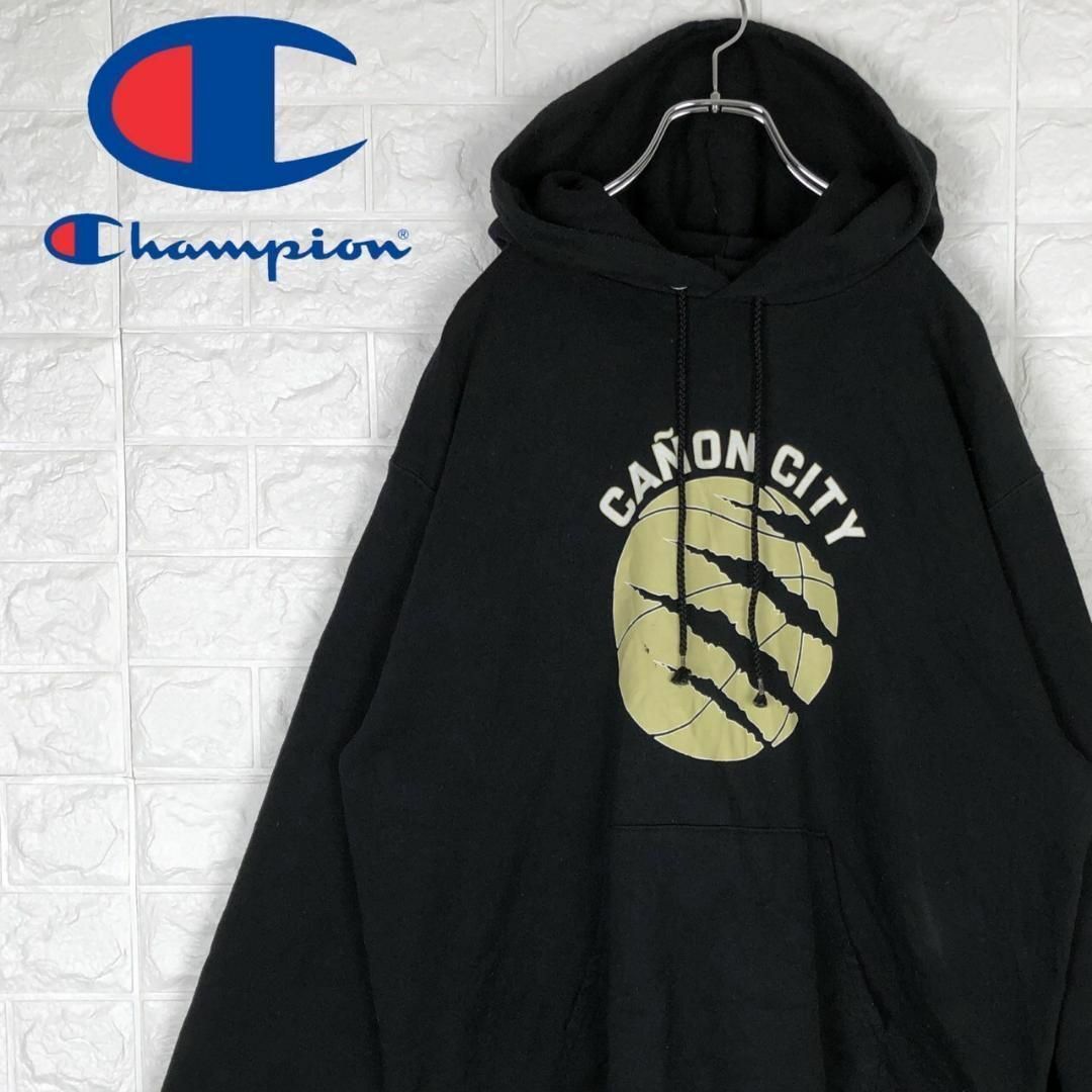 Champion - チャンピオン ホンジュラス製 デカロゴパーカー ゆるだぼ