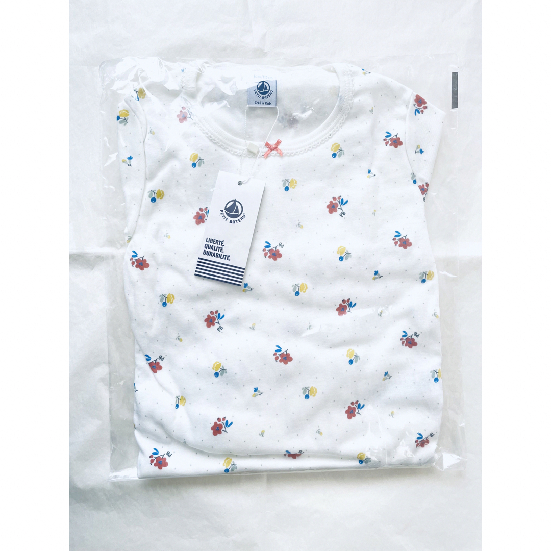 PETIT BATEAU - 新品 タグ付き プチバトー 長袖 パジャマ フラワー ...