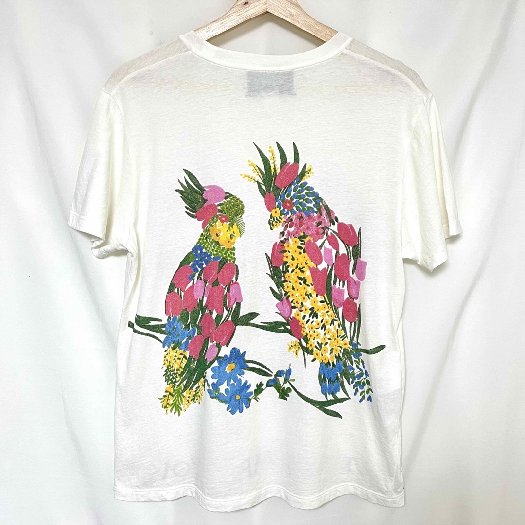 GUCCI フラワー ハート バード プリント Tシャツ M