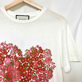 Gucci - GUCCI フラワー ハート バード プリント Tシャツ Mの通販 by