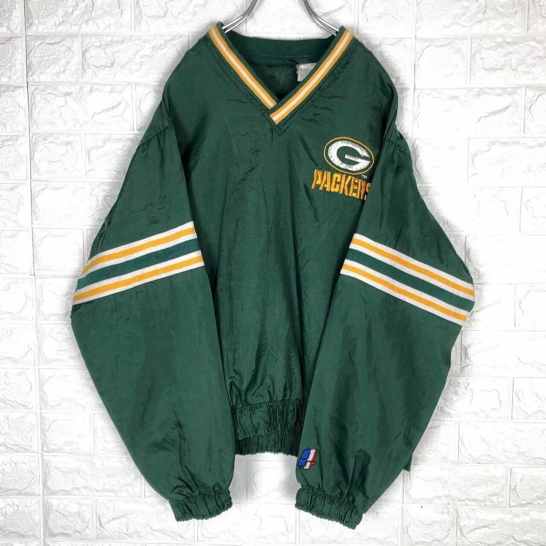 グリーンベイ　パッカーズ　ナイロンプルオーバーGreen Bay Packers80s