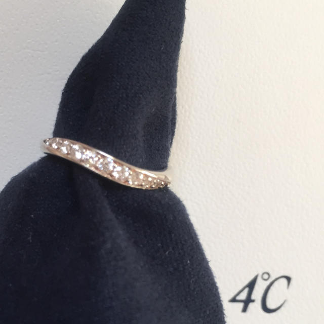 4℃(ヨンドシー)の4°C ジルコニアダイヤシルバーリング レディースのアクセサリー(リング(指輪))の商品写真