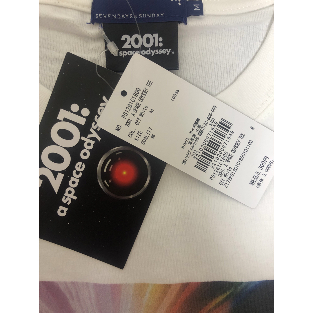 SEVENDAYS=SUNDAY(セブンデイズサンデイ)の未使用タグ付 映画 2001年宇宙の旅 オーバーサイズ Tシャツ M メンズのトップス(Tシャツ/カットソー(半袖/袖なし))の商品写真