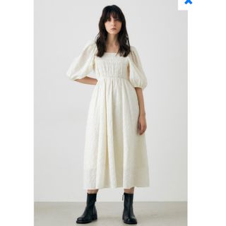 マウジー(moussy)のmoussy EYELET FLARE ドレス(ロングワンピース/マキシワンピース)