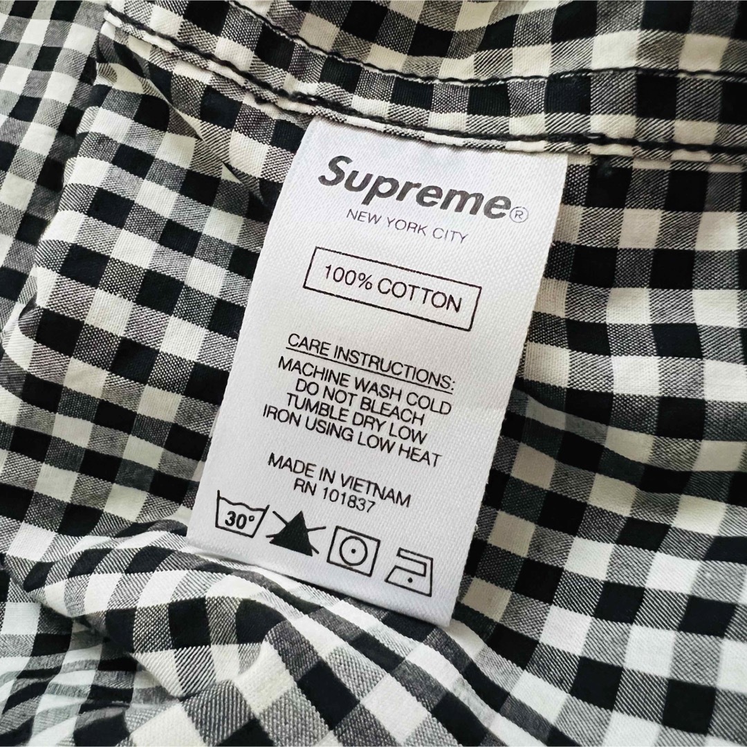 XL USED Supreme Gingham S/S Shirt 3