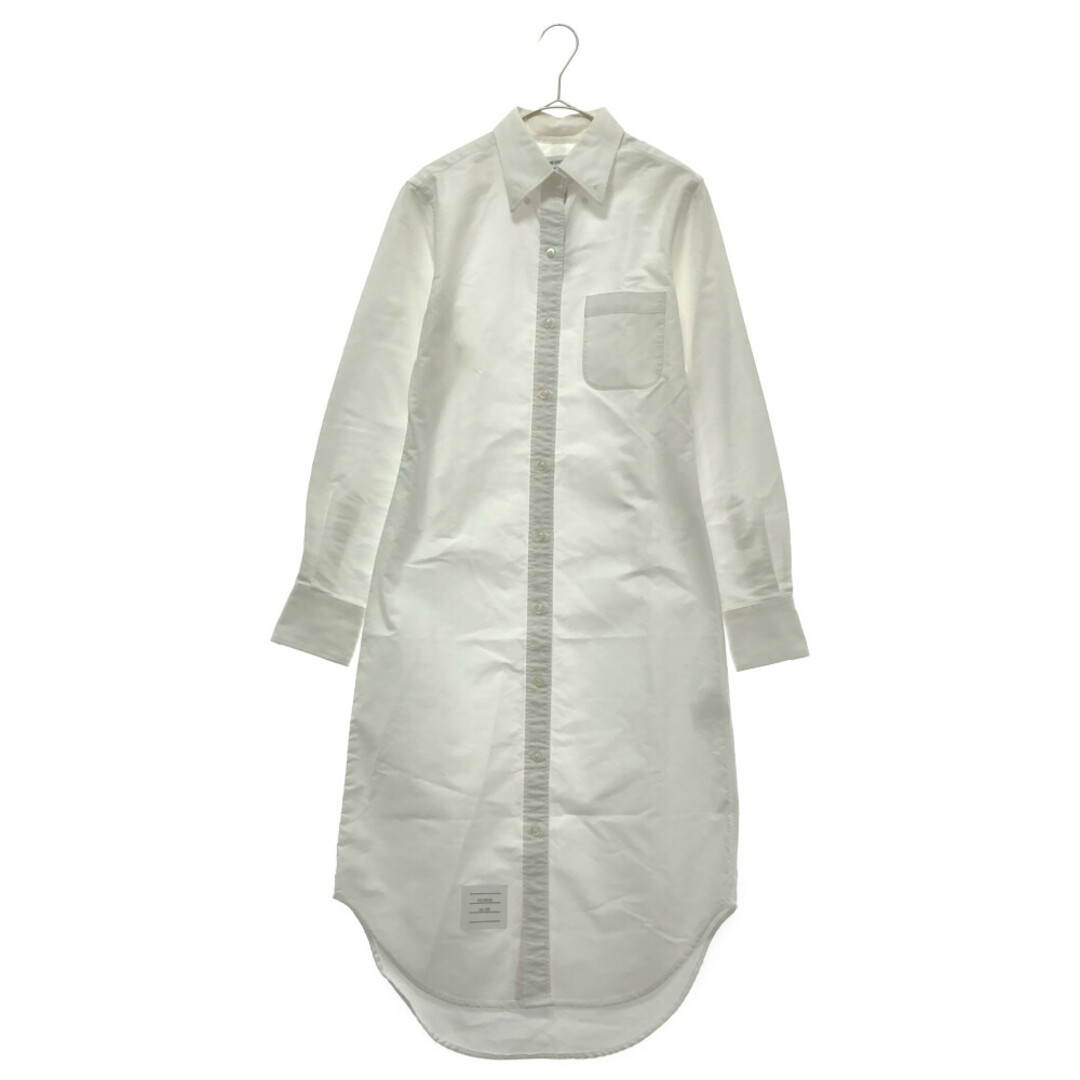 THOM BROWNE トムブラウン オックスフォードボタンダウンロングスリーブシャツ　ワンピース　ドレス　レディース　ホワイト　FDS001A-02581100