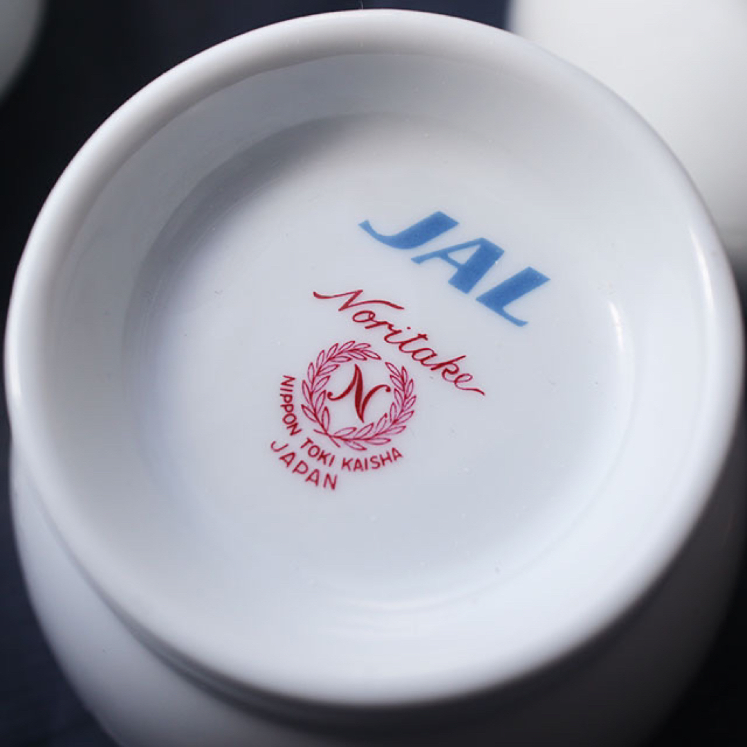 Noritake(ノリタケ)のNoritake×JAL 日本航空 ノリタケ食器セット  金ライン 鶴文 月桂樹 インテリア/住まい/日用品のキッチン/食器(食器)の商品写真