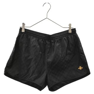 グッチ(Gucci)のGUCCI グッチ GG nylon swim short with bee ナイロン スイム ショート ビー ショートパンツ ブラック 410571 XT455(ショートパンツ)