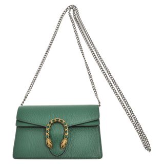 グッチ(Gucci)のGUCCI グッチ Dyonisus Mini Chain Shoulder Bag 476432 デュオニュソス ミニ チェーンバッグ ショルダーバッグ グリーン(ショルダーバッグ)