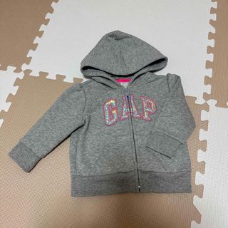 ベビーギャップ(babyGAP)のbaby GAP キラキラ裏起毛パーカー　90サイズ(ジャケット/コート)