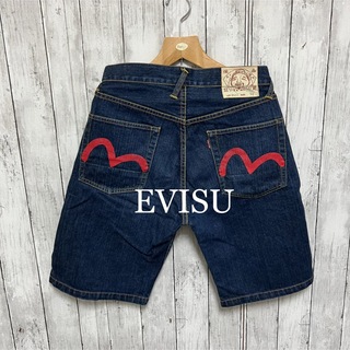 エビス(EVISU)のEVISU 2001 赤カモメ　デニムショートパンツ！(ショートパンツ)