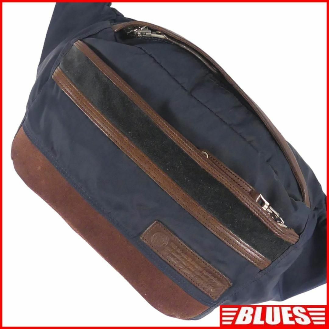 master-piece(マスターピース)のボディバッグ メンズ ショルダーバッグ 革 マスターピース ネイビー X6845 メンズのバッグ(ボディーバッグ)の商品写真
