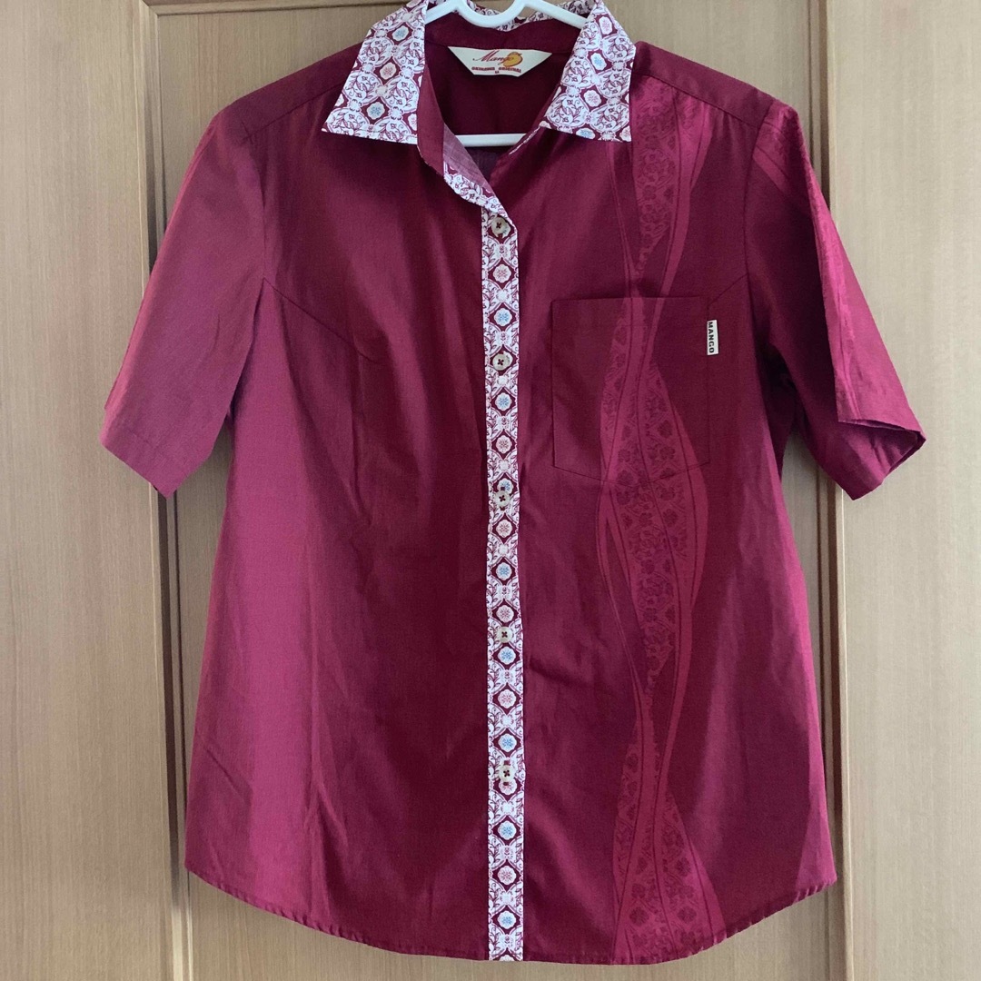 MANGO(マンゴ)のマンゴー　かりゆしウェア　レディース　LL シンプル　かりゆし　 レディースのトップス(Tシャツ(半袖/袖なし))の商品写真