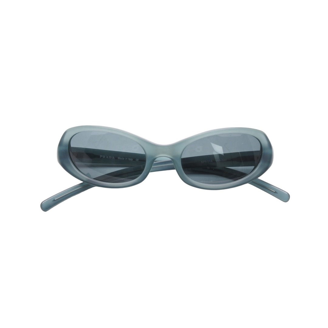 PRADA プラダ サングラス メガネ アイウェア SPR01A 4AA-3A1 スクエア プラスチック グリーン ユニセックス 美品 中古 51172 | フリマアプリ ラクマ