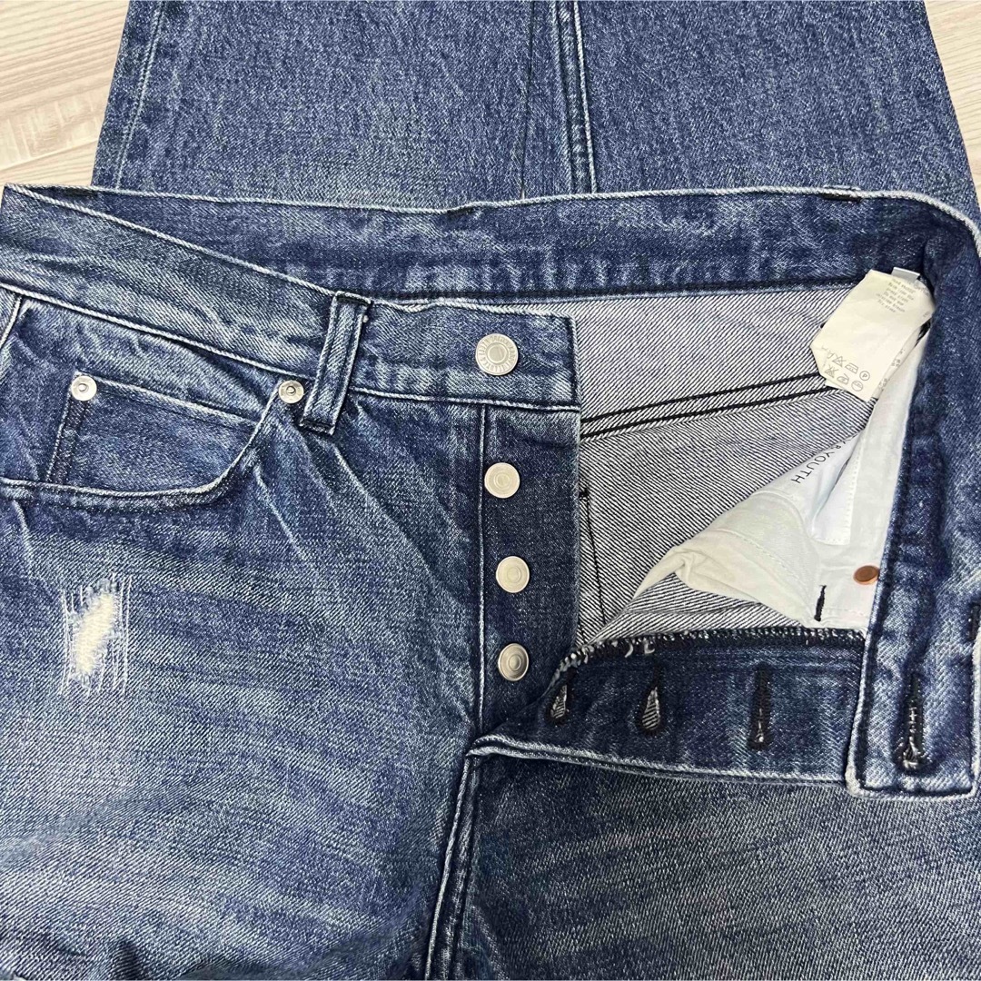 BEAUTY & YOUTH UNITED ARROWSダメージ加工デニム! 【美品】トゥモローランドEdition ダメージ加工デニムブルゾンジャケット