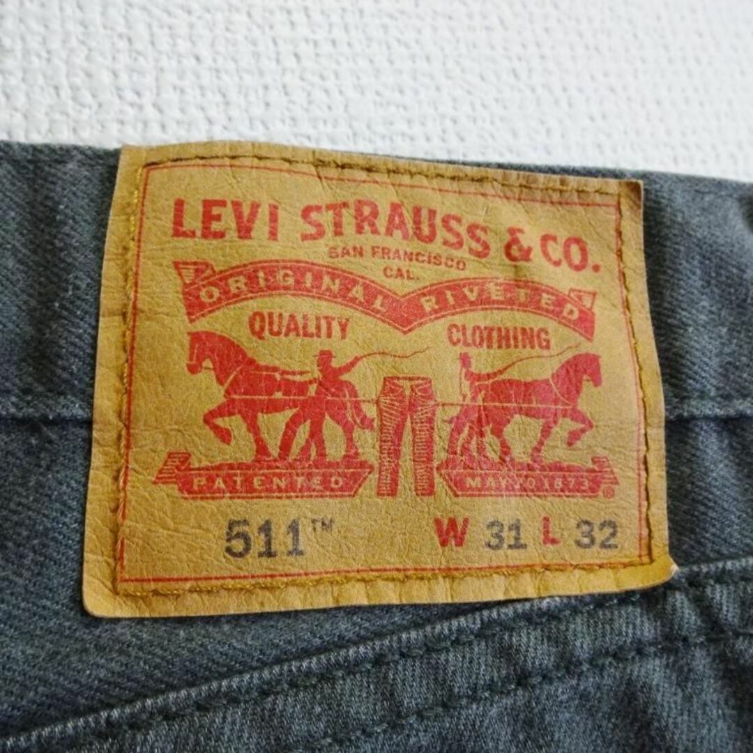 Levi's(リーバイス)のリーバイス　511　W78cm　スリムトラウザーパンツ　フランネル素材　グレー メンズのパンツ(デニム/ジーンズ)の商品写真