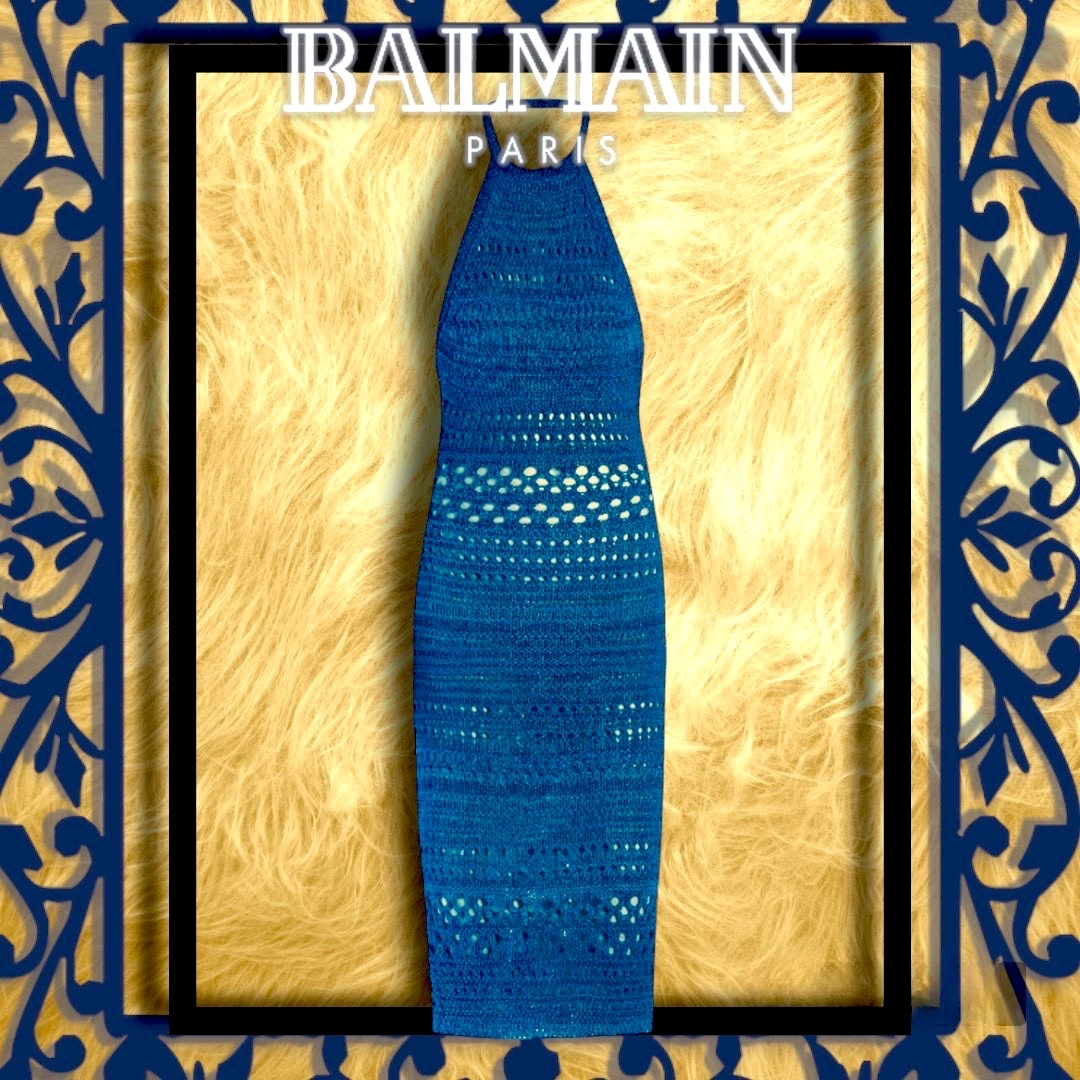 BALMAIN バルマン long knit Dress ニットワンピ  ドレス