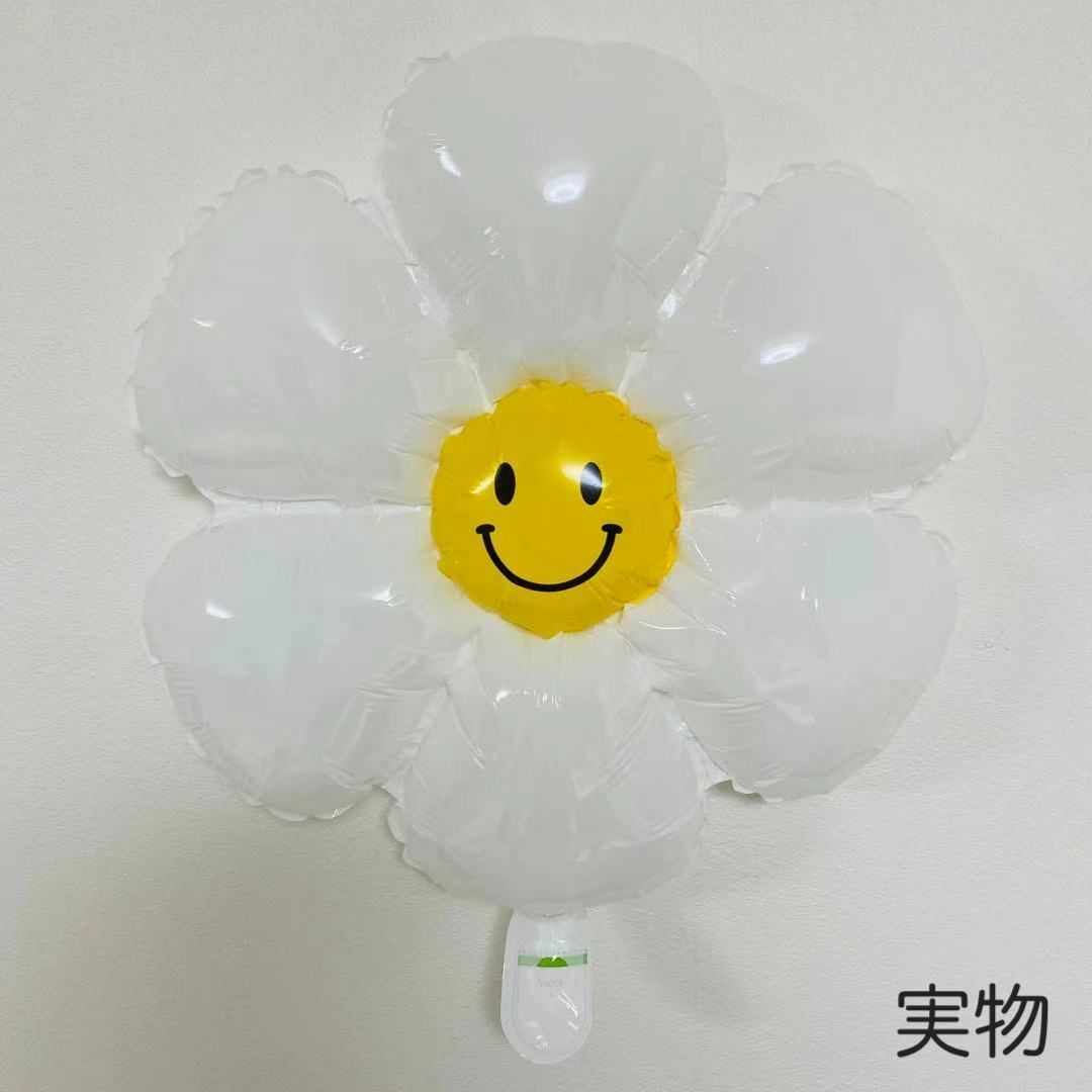 Smile Flower 風船 パーティー バルーン 誕生日 お祝い イエローの通販