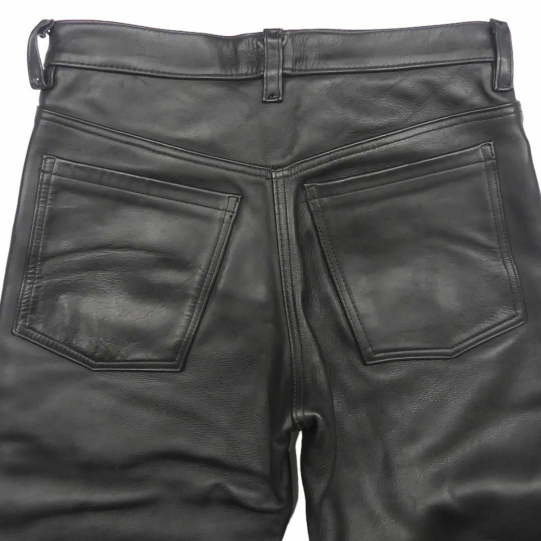 VANSON - アメリカ製 レザーパンツ VANSON バンソン USA W32 黒 NS80の