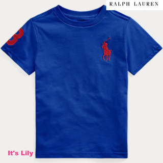 ラルフローレン(Ralph Lauren)の3t100cm ラルフローレン  半袖　ワンポイント　ポニー　青(Tシャツ/カットソー)