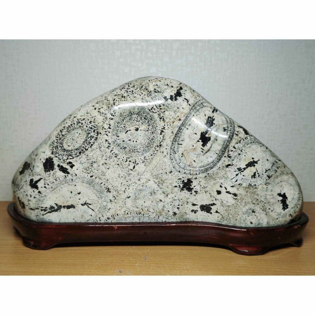 ナポレオン石 10.8kg 時計石 球状閃緑岩 原石 鑑賞石 自然石 紋石 水石