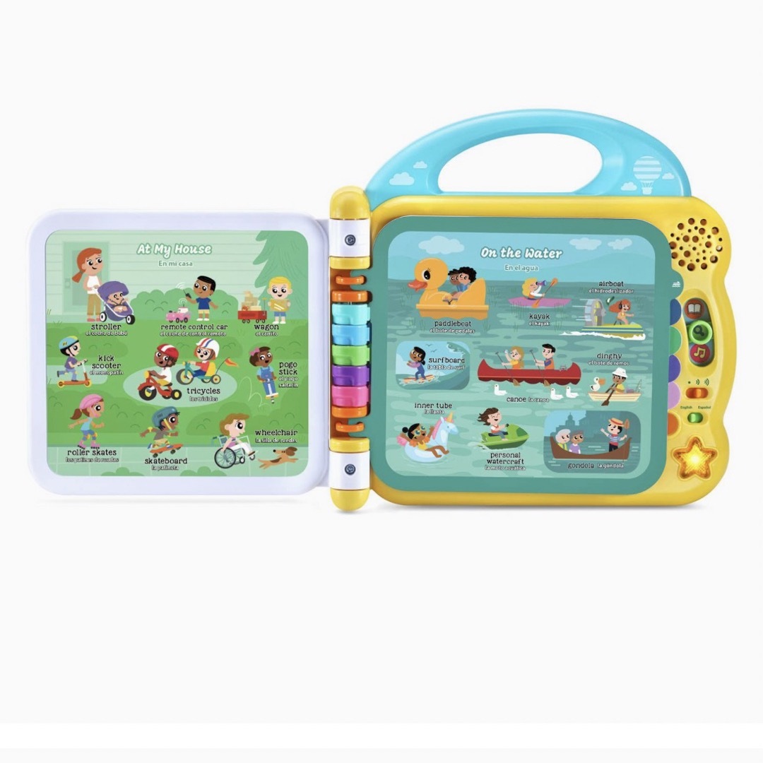 【新品】LeapFrog 英語スペイン語のりもの図鑑 エンタメ/ホビーのおもちゃ/ぬいぐるみ(その他)の商品写真