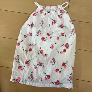 ベビーギャップ(babyGAP)のgap ワンピース　花柄　白　95 新品　未使用(ワンピース)