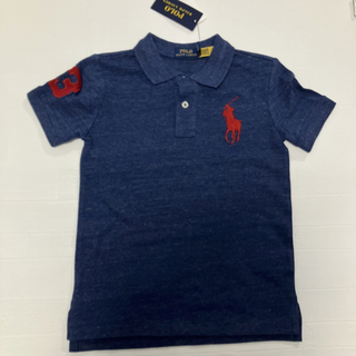 ラルフローレン(Ralph Lauren)の6t120cm 半袖　BPポロシャツ　ラルフローレン  ヘザーブルー(Tシャツ/カットソー)