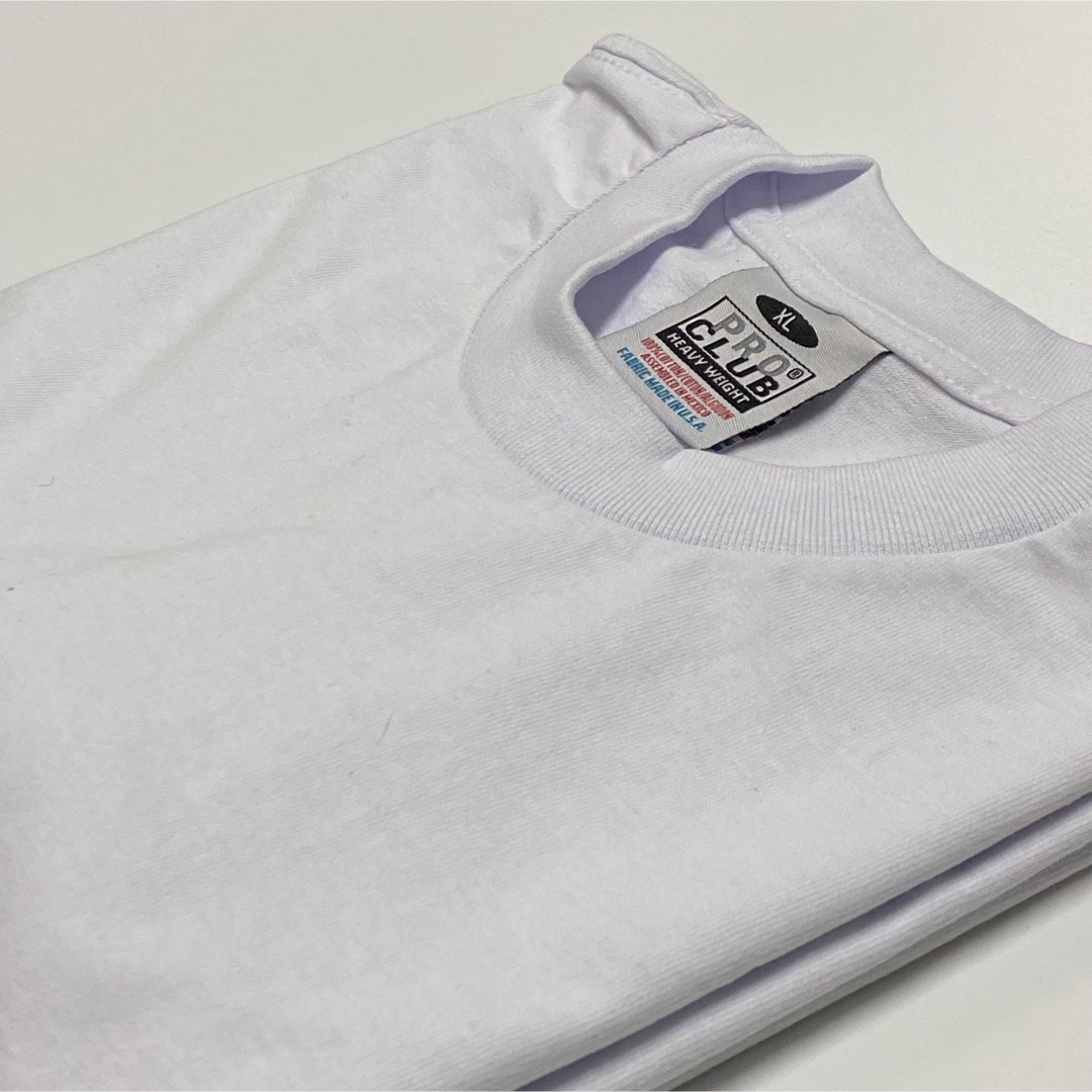 PRO CLUB(プロクラブ)の新品未使用 プロクラブ 厚手 無地 半袖Tシャツ ヘビーウエイト 白黒2枚 XL メンズのトップス(Tシャツ/カットソー(半袖/袖なし))の商品写真