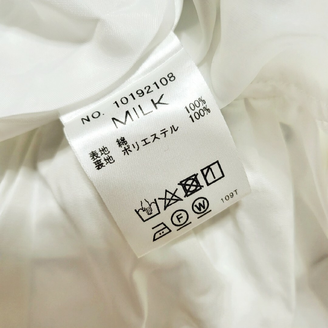 MILK(ミルク)のMILK カトリーヌドレス オフホワイト×ブラックドット レディースのワンピース(ひざ丈ワンピース)の商品写真