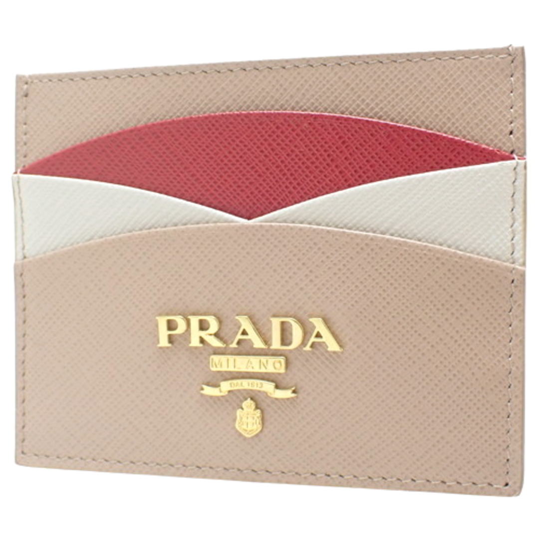 PRADA❤️箱、ブランドカード付き❤️本革二つ折り財布✴︎レッド