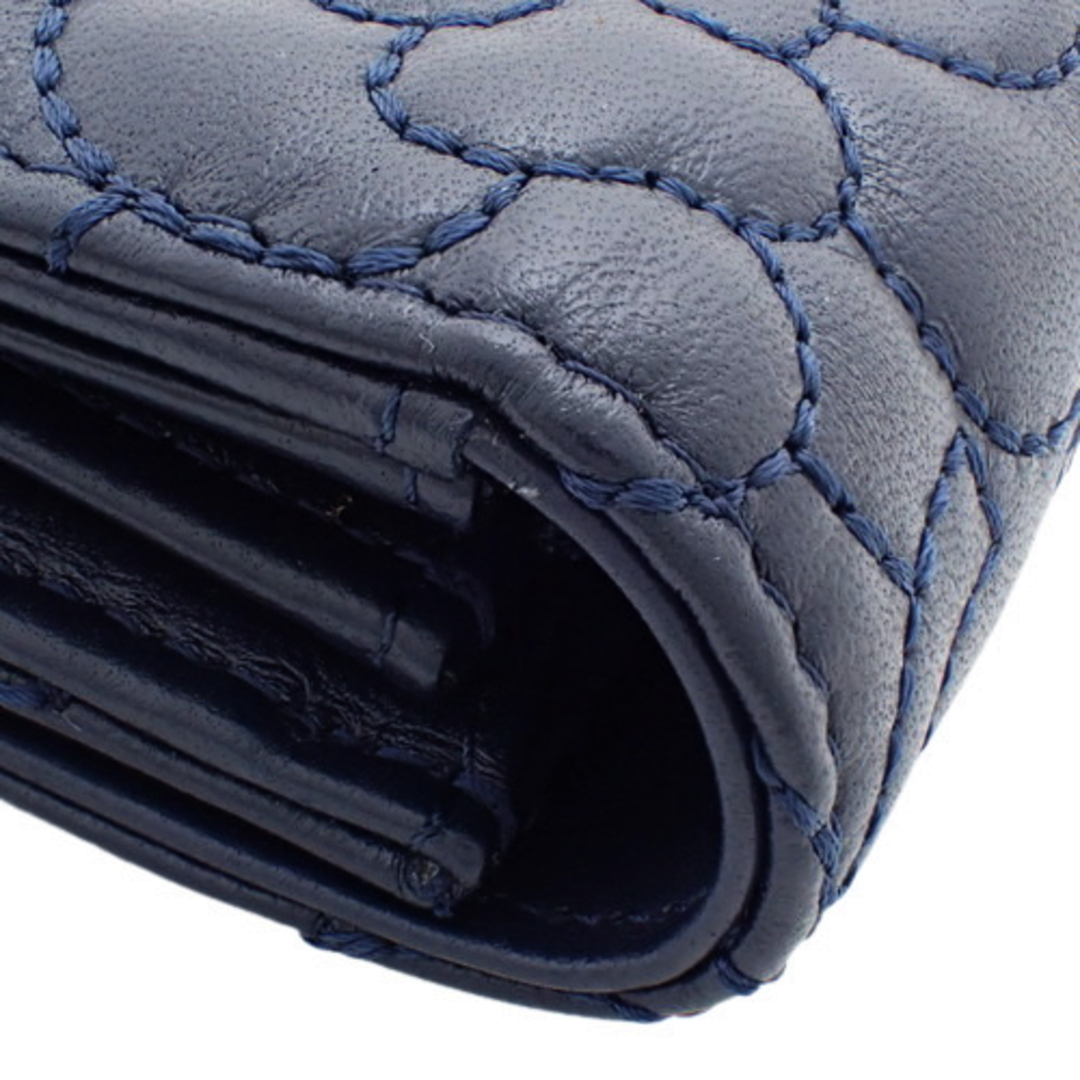 CHANEL - シャネル長財布 ココマーク カメリア 長財布 ラムスキン