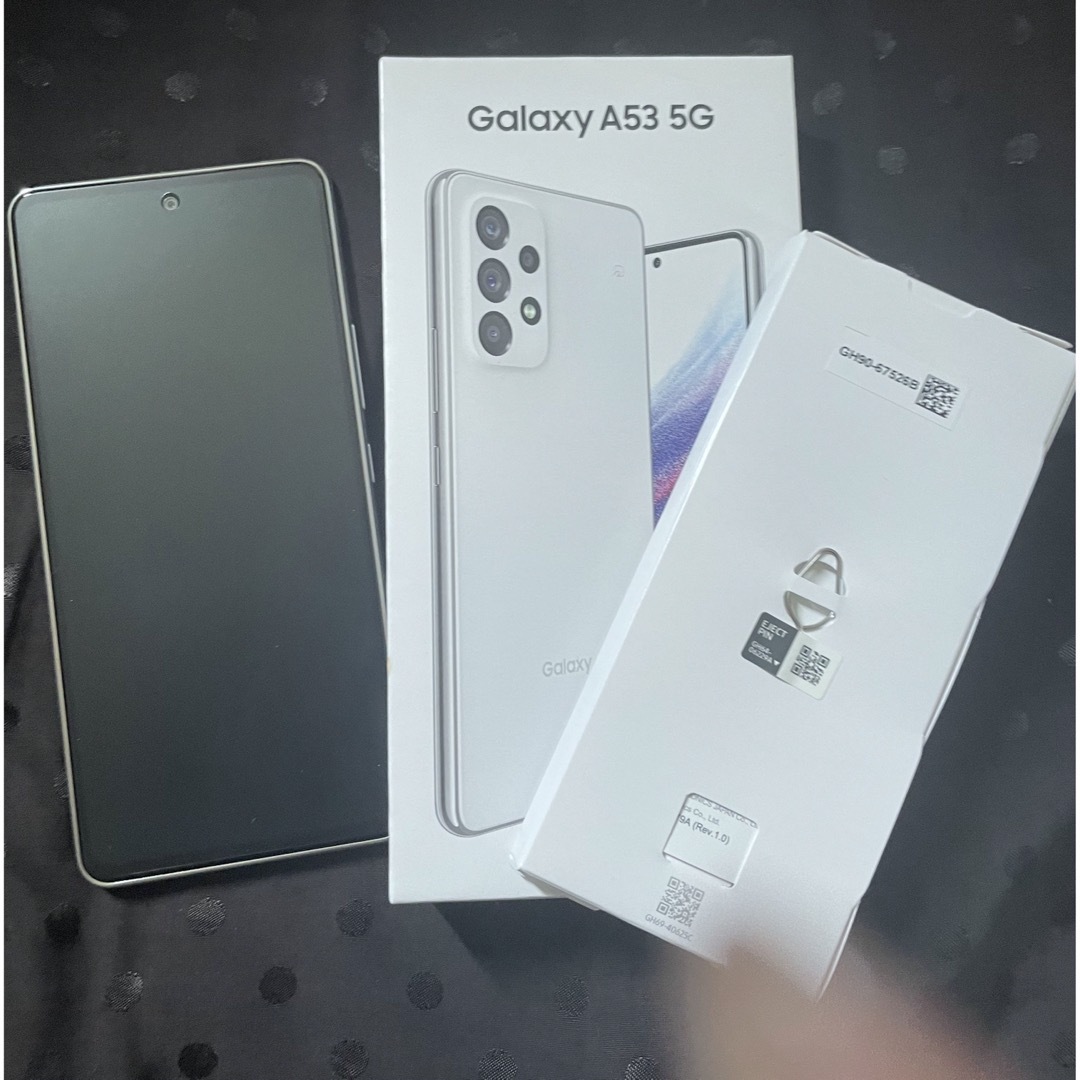 正規通販ショップ情報 極美品 GALAXY A53 オーサムホワイト 128GB au