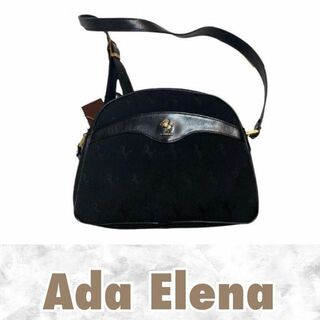 Ada Elena ショルダーバック ブラック ロゴ エレガント(ショルダーバッグ)