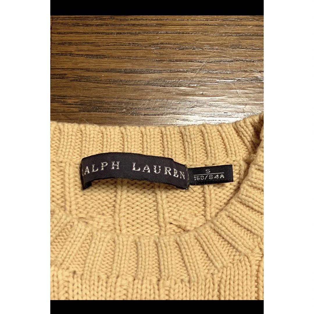 Ralph Lauren(ラルフローレン)の【希少カラー クリーム】 ラルフローレン ケーブル ニット セーター  1290 レディースのトップス(ニット/セーター)の商品写真