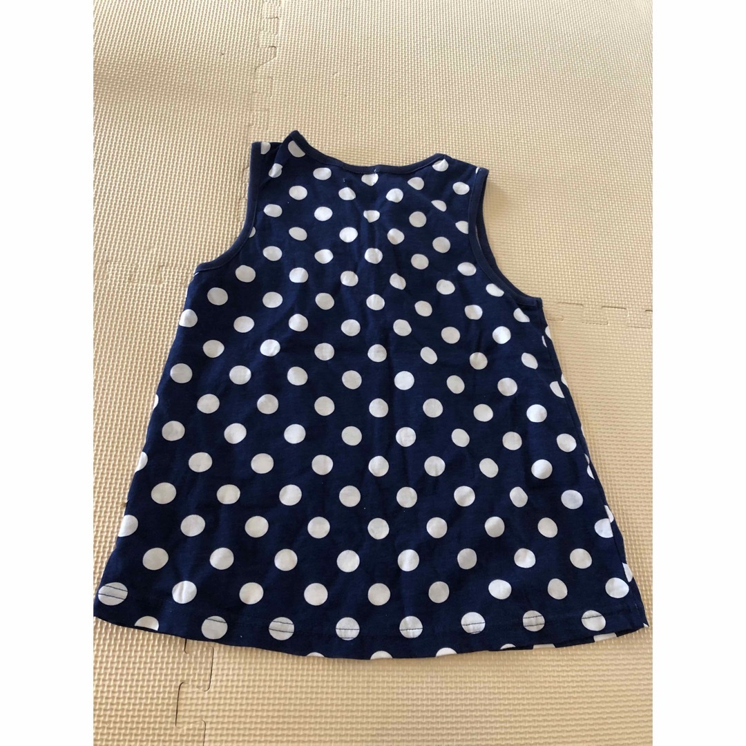 motherways(マザウェイズ)のトップス　タンクトップ　ネイビー　ボーダー　130 キッズ/ベビー/マタニティのキッズ服女の子用(90cm~)(Tシャツ/カットソー)の商品写真