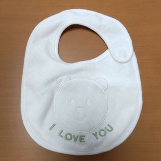 ベビーギャップ(babyGAP)のスタイ GAP 白 ワンサイズ(ベビースタイ/よだれかけ)