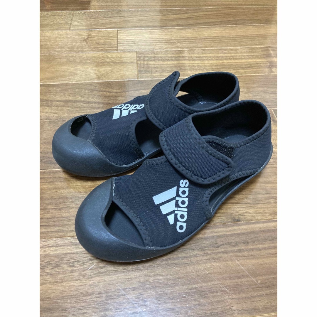 adidas スポーツサンダル 19.5cm 黒 - サンダル