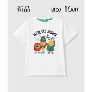 ユナイテッドカラーズオブベネトン(UNITED COLORS OF BENETTON.)の値下げ不可　キッズモンスタープリント半袖Tシャツ(Tシャツ/カットソー)