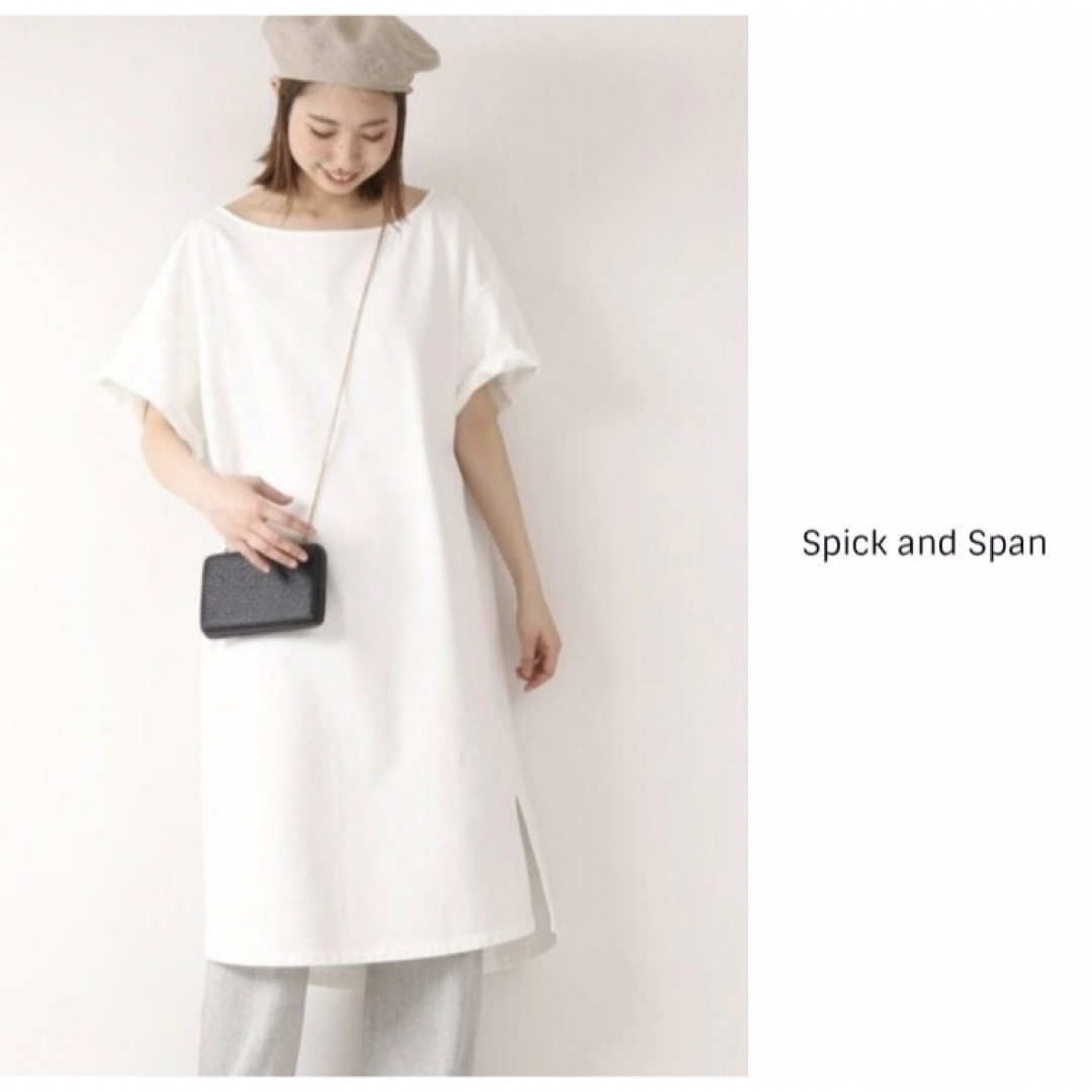 Spick & Span(スピックアンドスパン)の1.2万スピック＆スパンSpick and Span綿100%ワンピース 日本製 レディースのワンピース(ひざ丈ワンピース)の商品写真